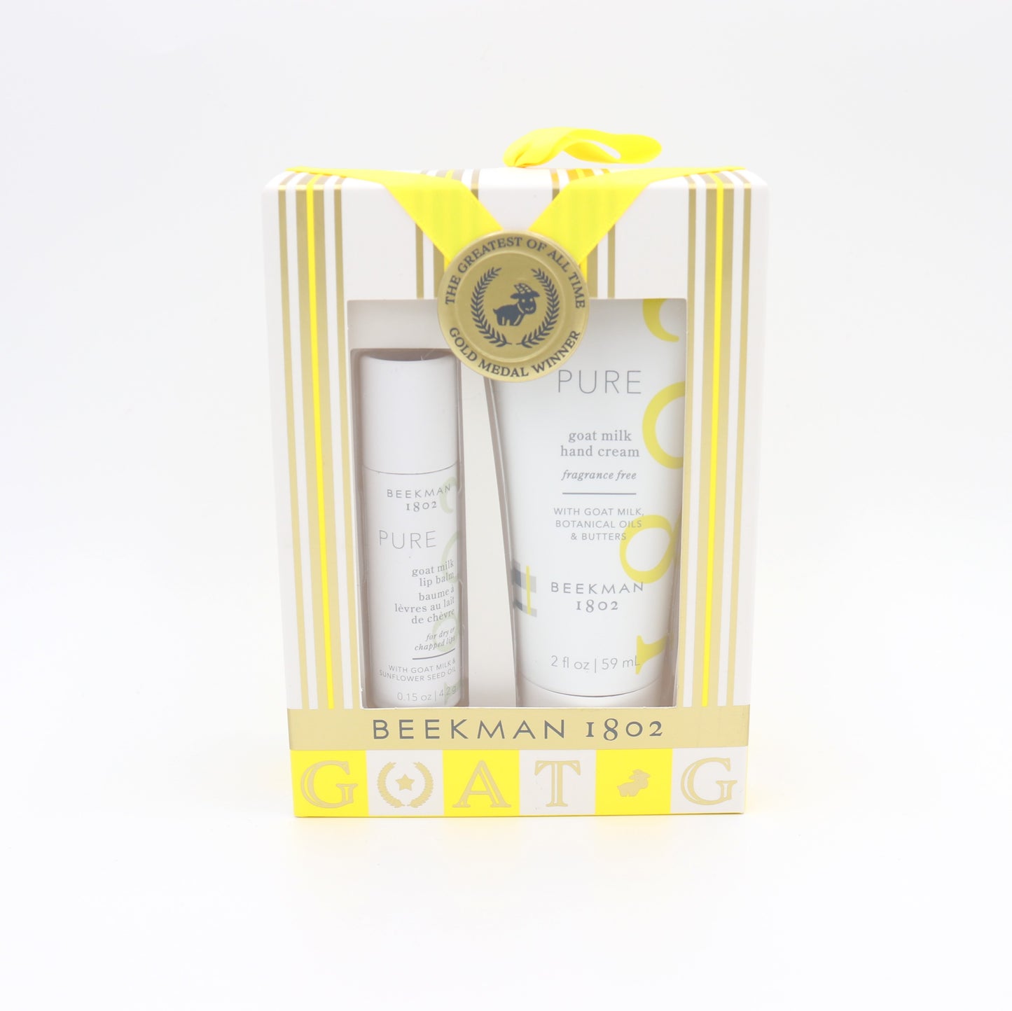 Pure Gold Milk Hand Cream and Lip Balm Gift Set