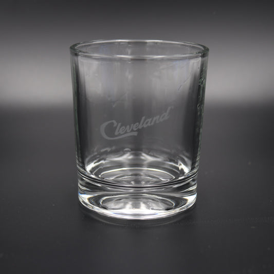Cleveland City Logo Whiskey Glass