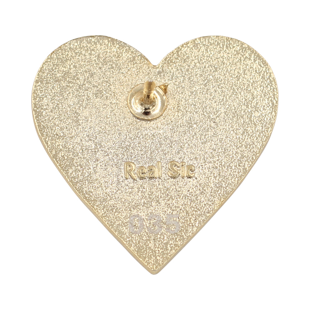 Real Sic Radiant Heart Enamel Pin - Heart Valentine's gifts