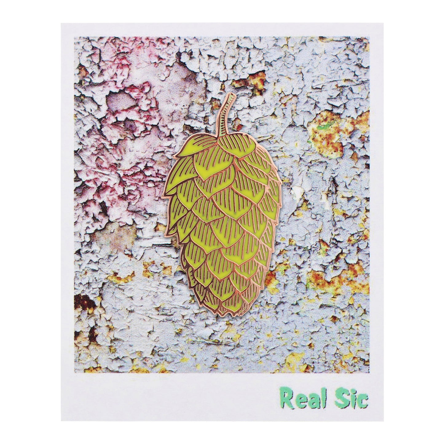 Real Sic Hop Flower Craft Brewery Beer Lover Enamel Pin