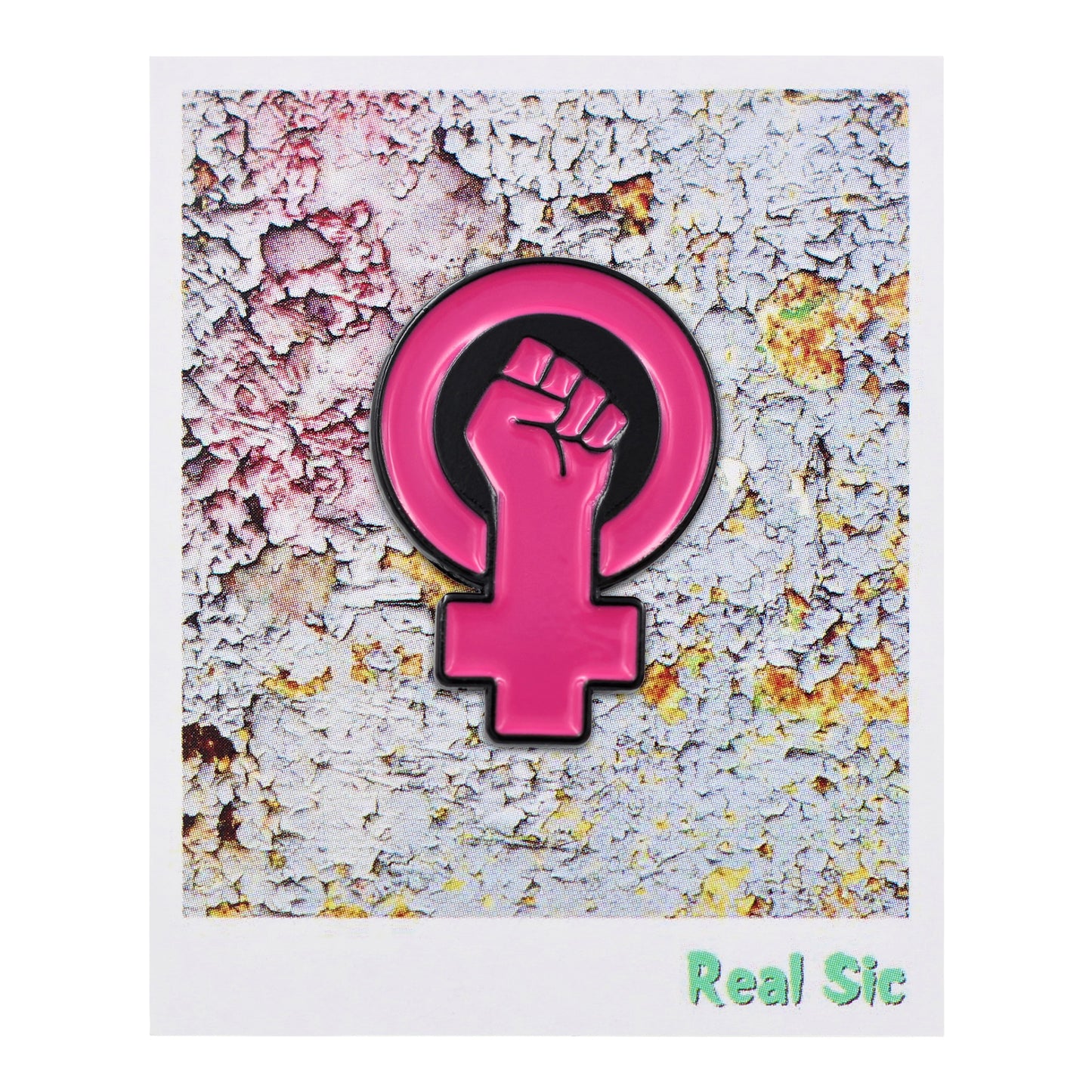 Women's Power - Raised Feminist Fist Protest Enamel Pin