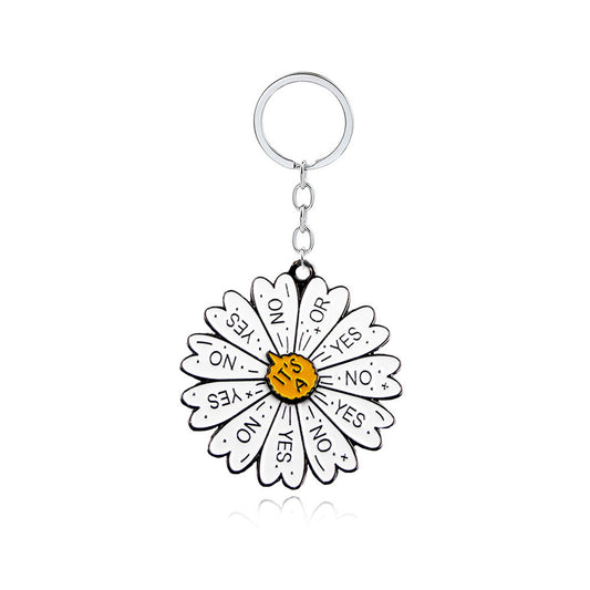 Spin Enamel Keychain - Yes or No