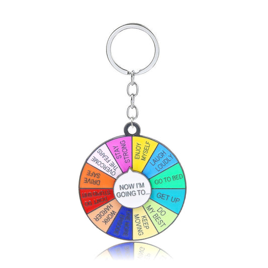 Spin Enamel Keychain - Now I'm Going To