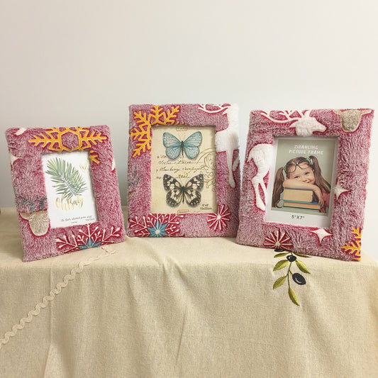 Plush Photo Frame - Holiday Medium