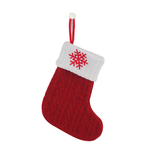 Red Stocking - Snowflake