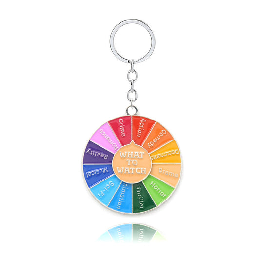 Spin Enamel Keychain - What to Watch