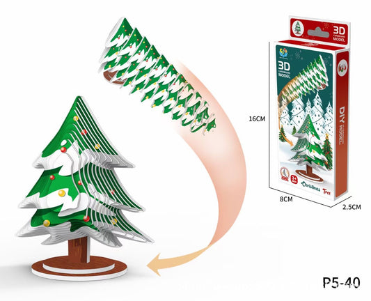 3D Paper Puzzle - Festive Tree