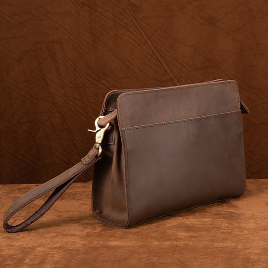 Leather Handbag - Dark