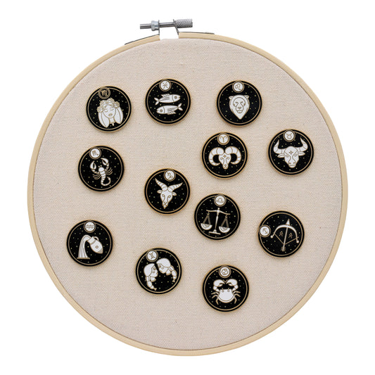 Astrological - Zodiac- Star Sign Astrology Enamel Lapel Pins