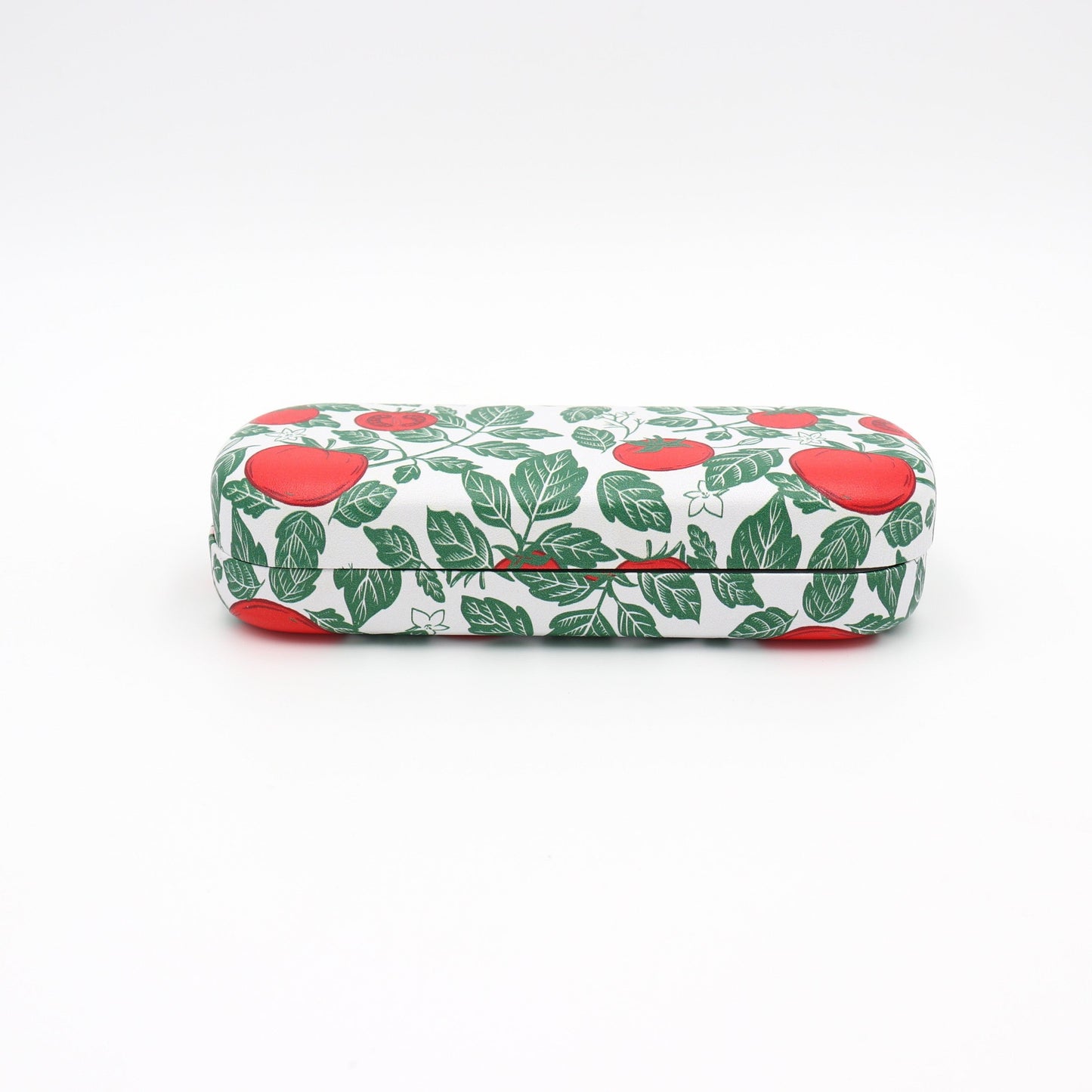 Tomato Pattern Glasses Case – Hard Shell Eyeglass Box with Soft Lining