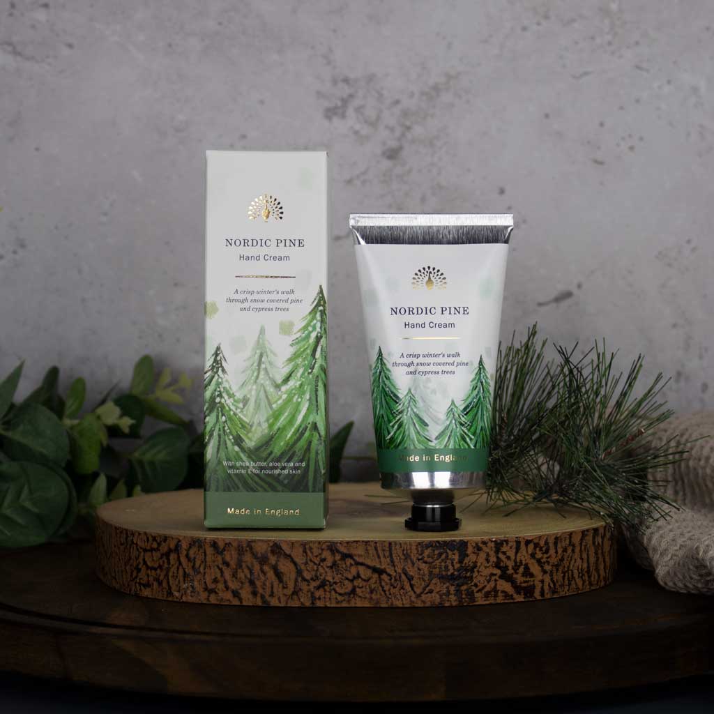 The English Soap Company Wintertide Nordic Pine 75ml hand cream