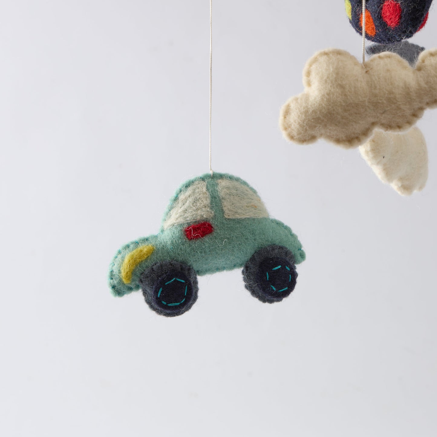 Wool Felt Baby Mobile For Crib Children's & Nursery Room - Balloon