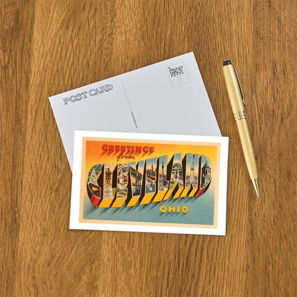 Found Image Press - Postcard OH-421 Greetings from Cleveland