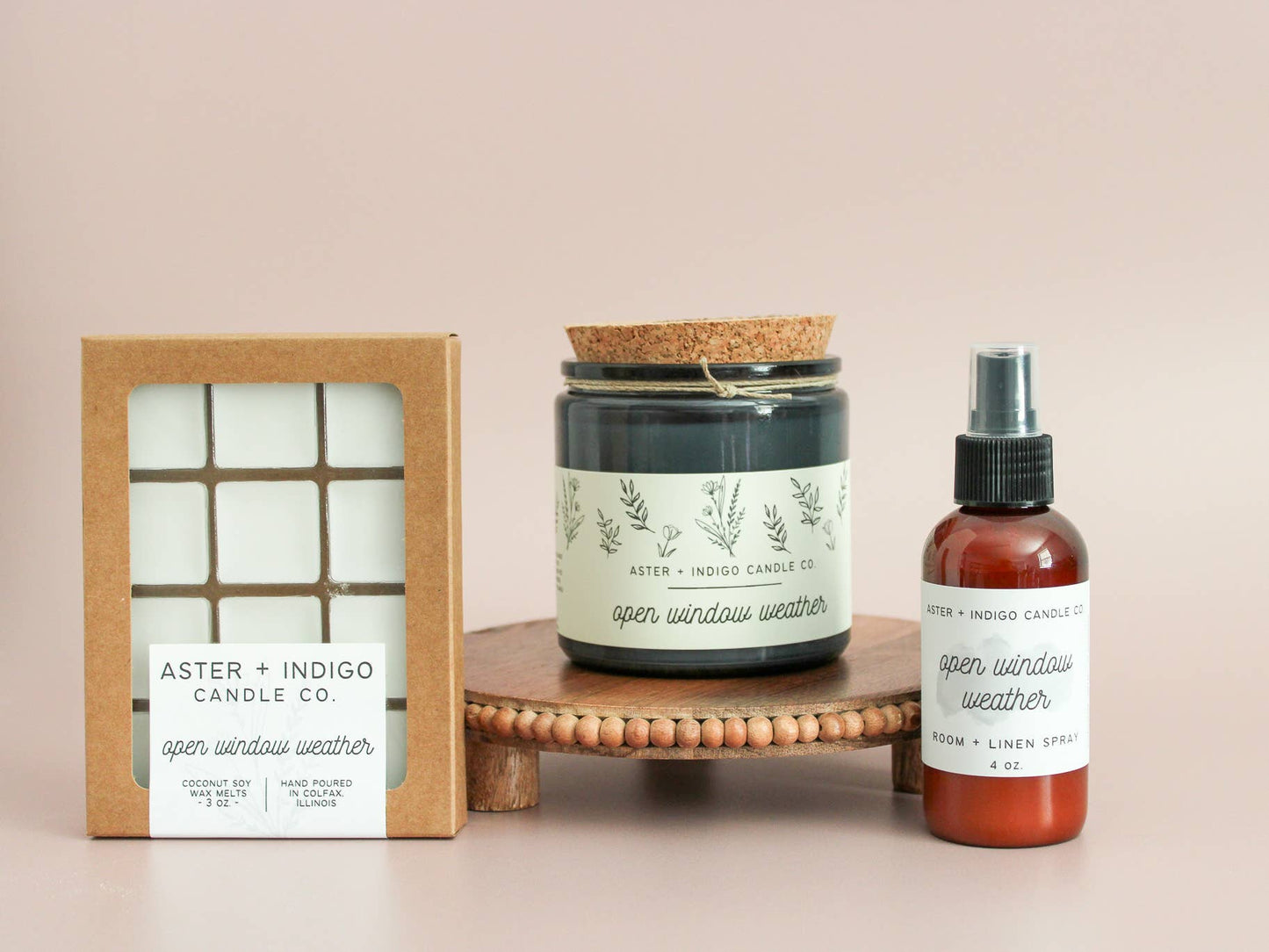 Aster + Indigo Candle Co. - Open Window Weather | Soy Candle