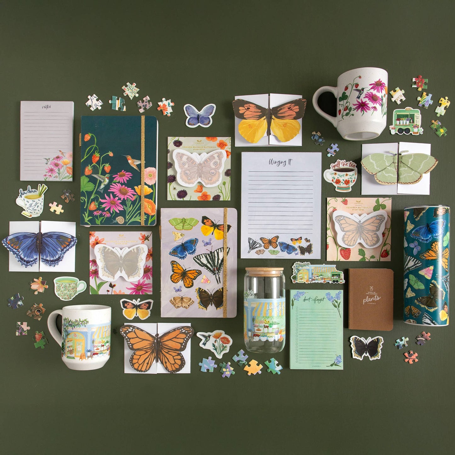 1canoe2 | One Canoe Two Paper Co. - Flutter Friend Butterfly 20oz Stainless Steel Skinny Tumbler