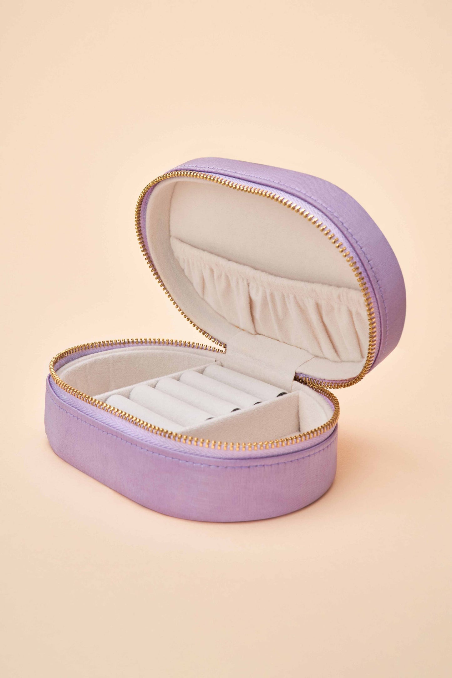 Powder Design inc - Oval Jewellery Box - Hummingbird in Lavender