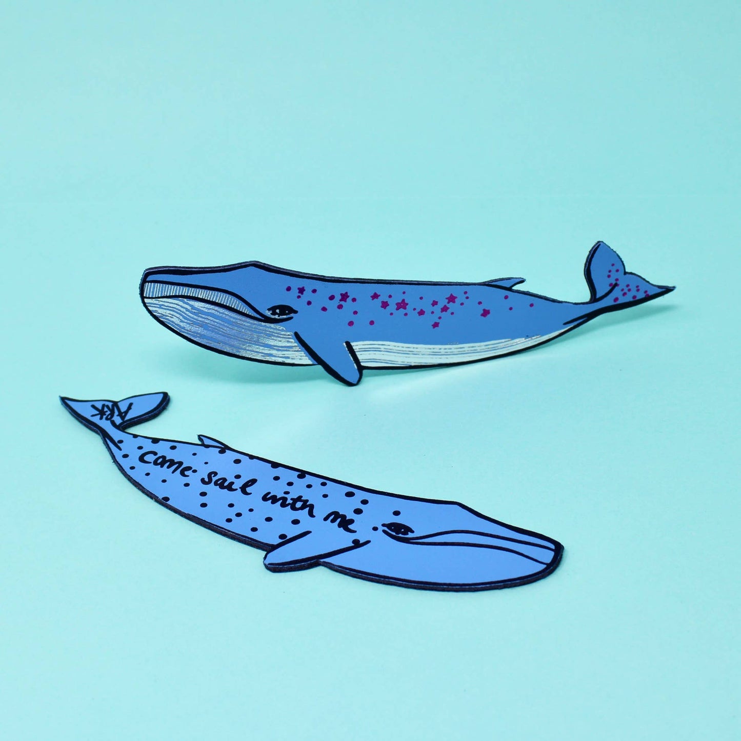Ark Colour Design - Whale 'Sail with Me' Bookmark