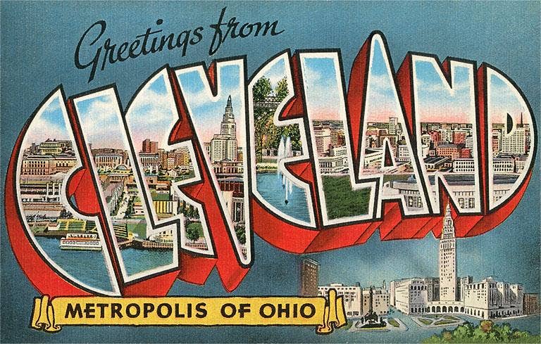 Found Image Press - Postcard OH-420 Greetings from Cleveland