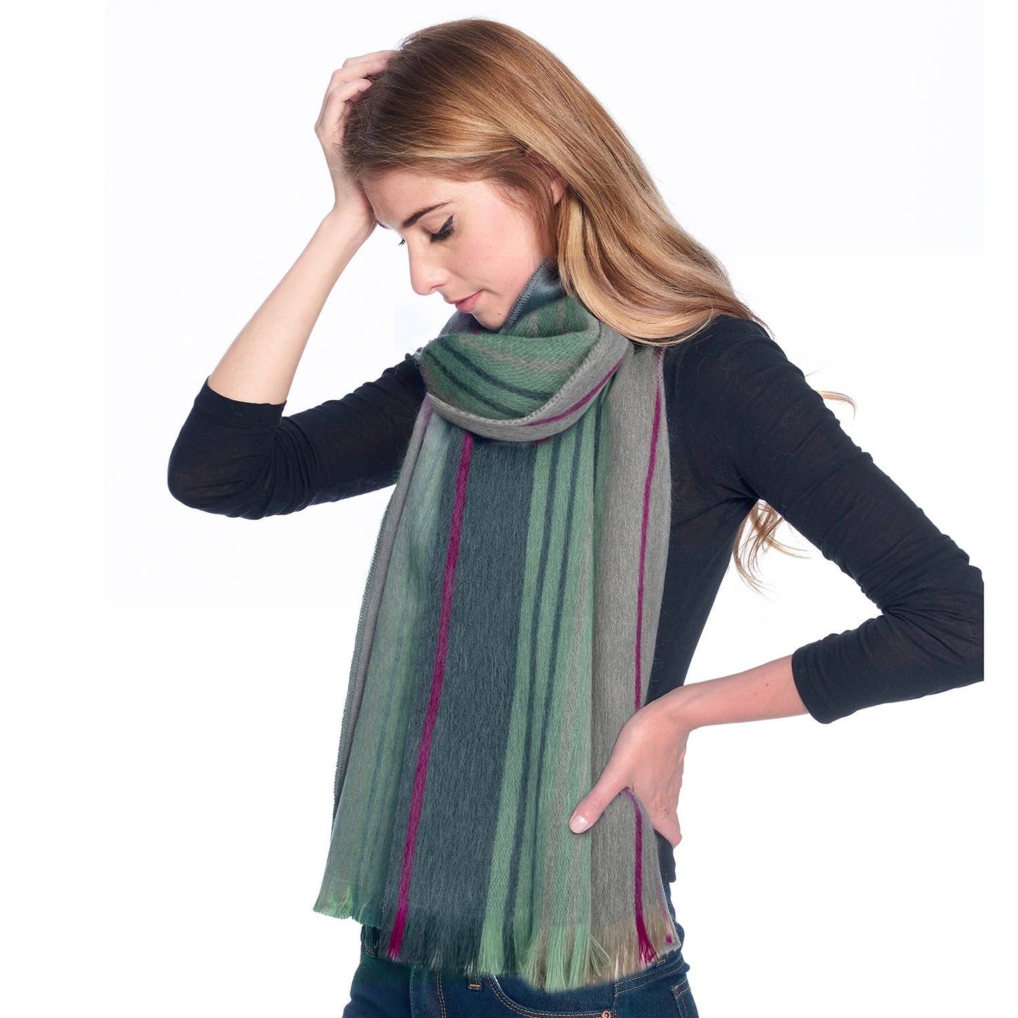 Shupaca Alpaca - Alpaca Scarf - Wild Wasabi