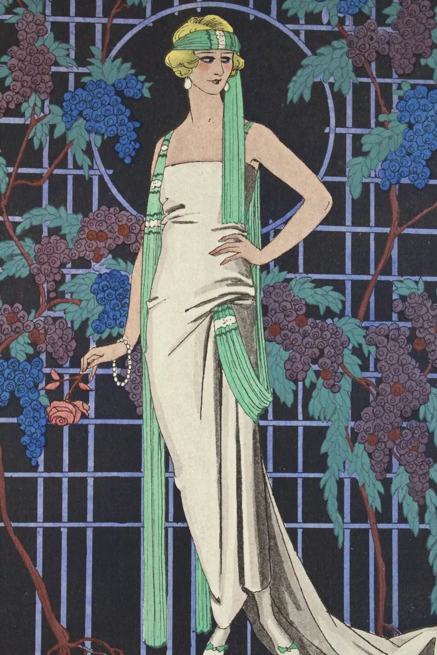 Des robes dans la nuit by George Barbier - Greeting Card