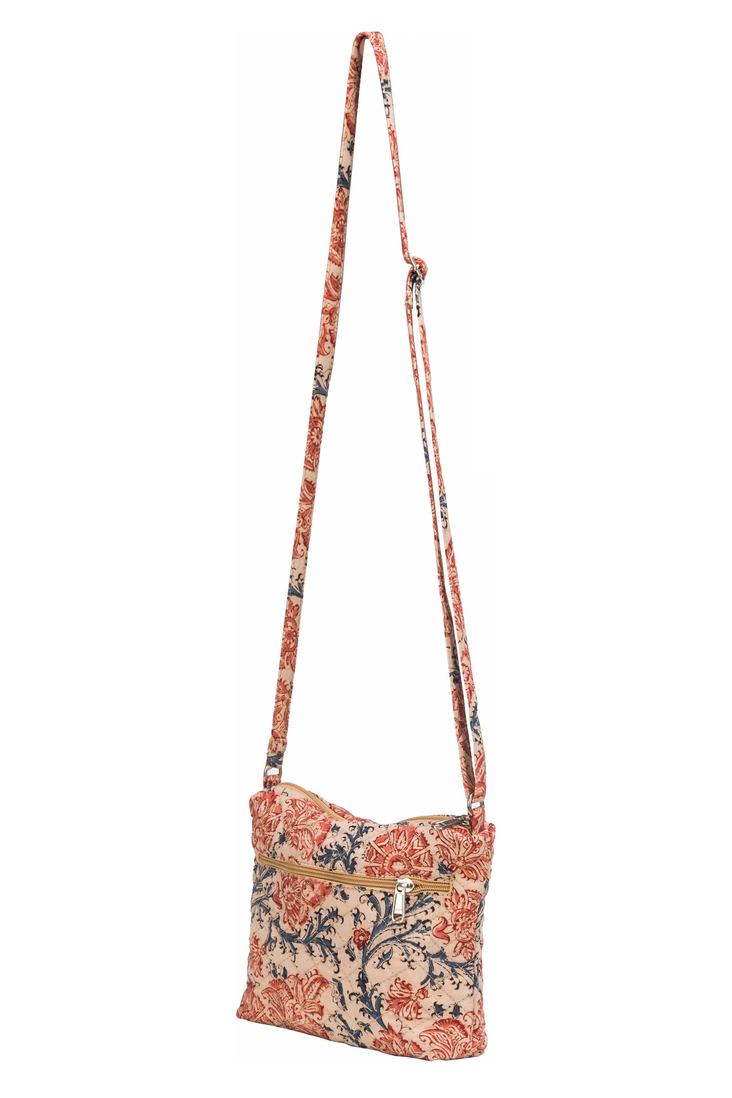 White Lotus Fashions - KK4003 "Kinara" Crossbody Bag - Pink Flowers (KK4003)