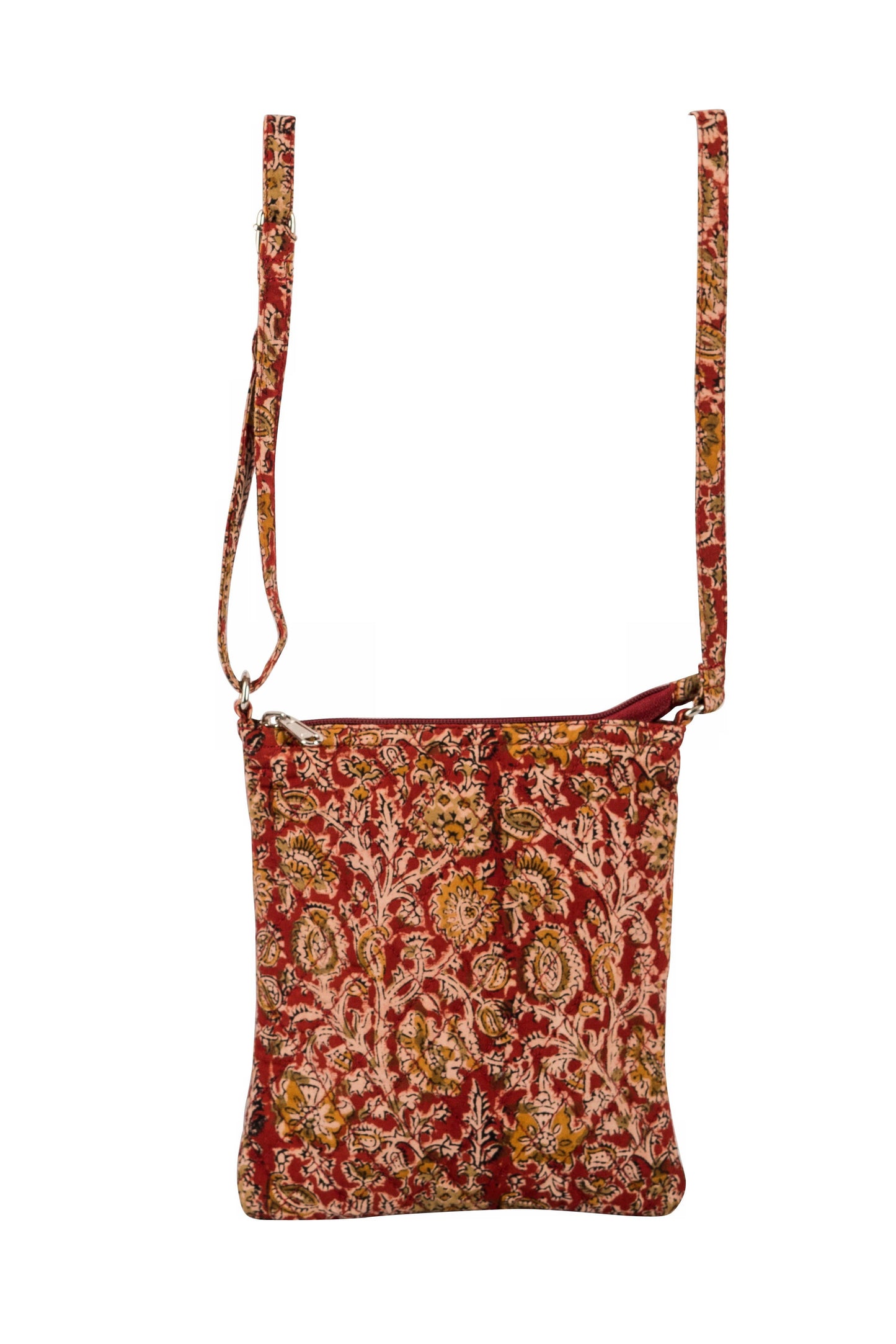 White Lotus Fashions - GreenJute "Walker" Crossbody Bag-Red Vine (KK1127)