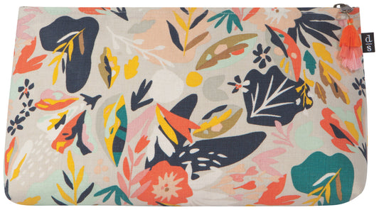 Danica Studio - Danica Studio Superbloom Large Linen Cosmetic Bag