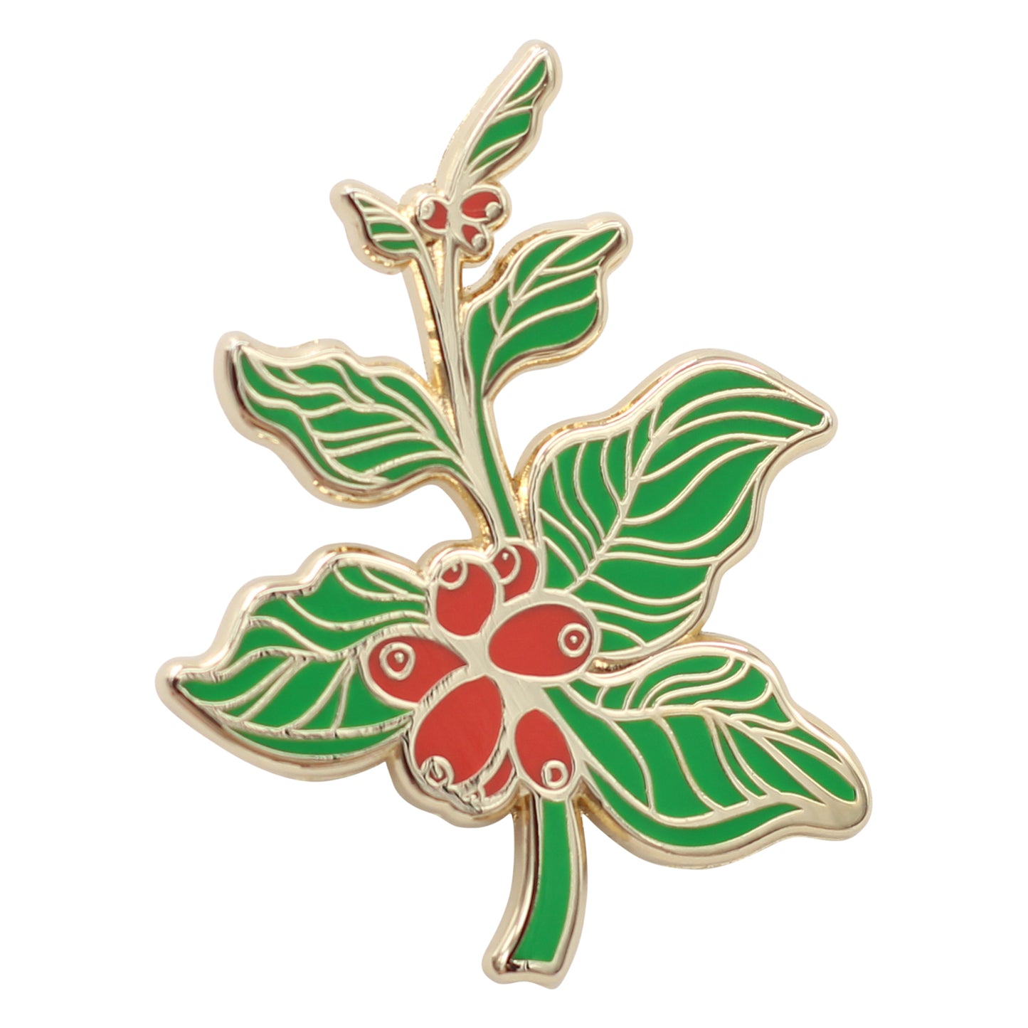 Coffee Berry - Coffee Branch Lapel Pin Enamel Pins