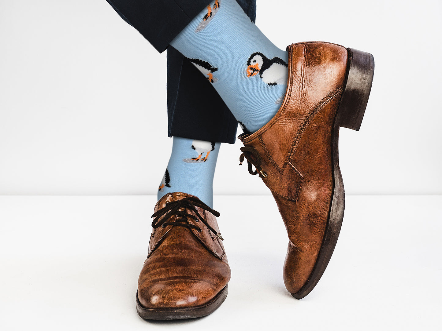 Casual Designer Animal Socks - Puffin - for Men and Women