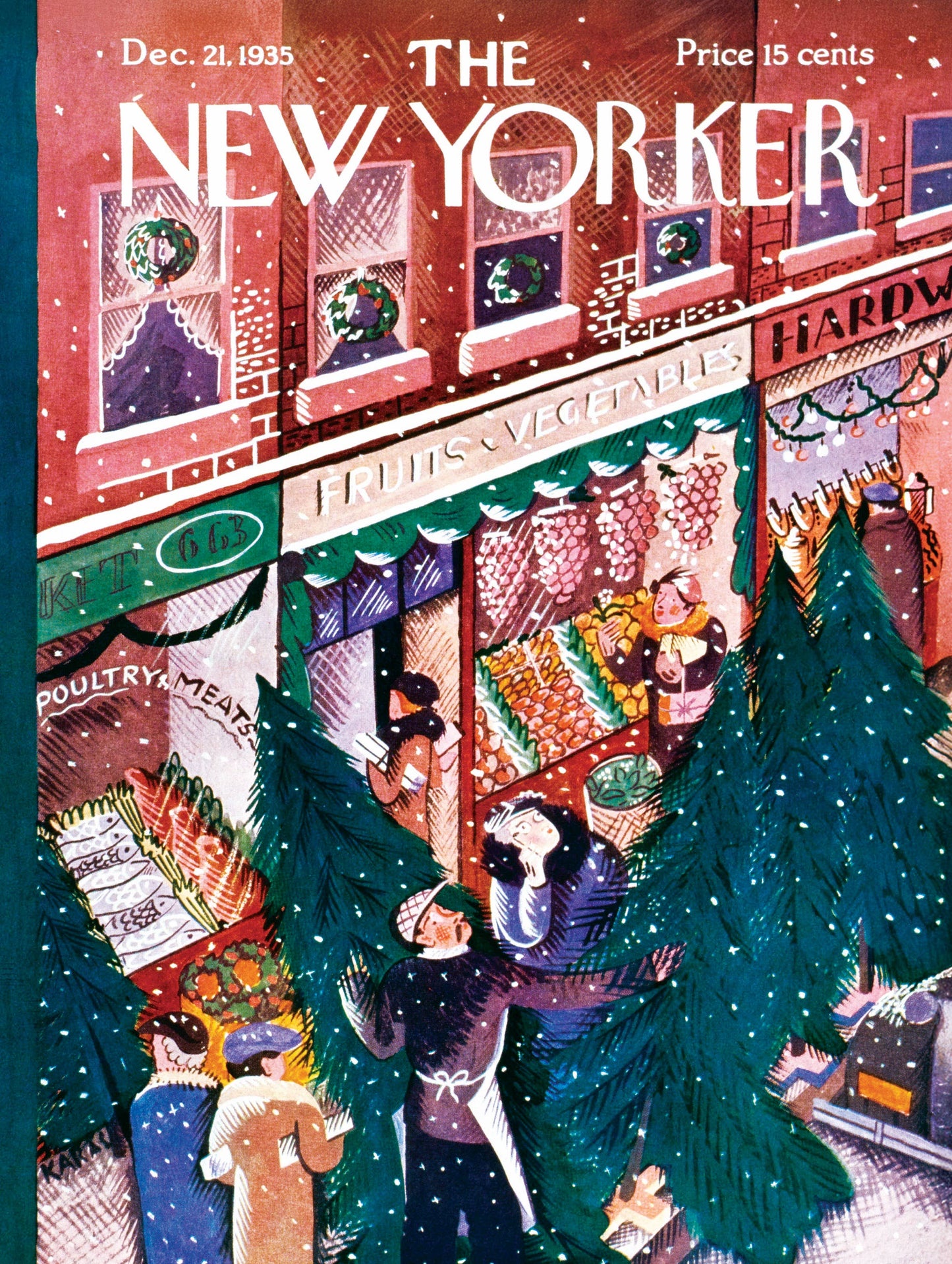 New York Puzzle Company - Evergreen Corner - 1000 Piece Jigsaw Puzzle