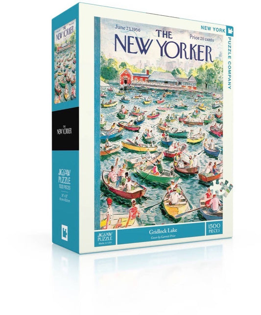 New York Puzzle Company - Gridlock Lake - 1500 Piece Jigsaw Puzzle