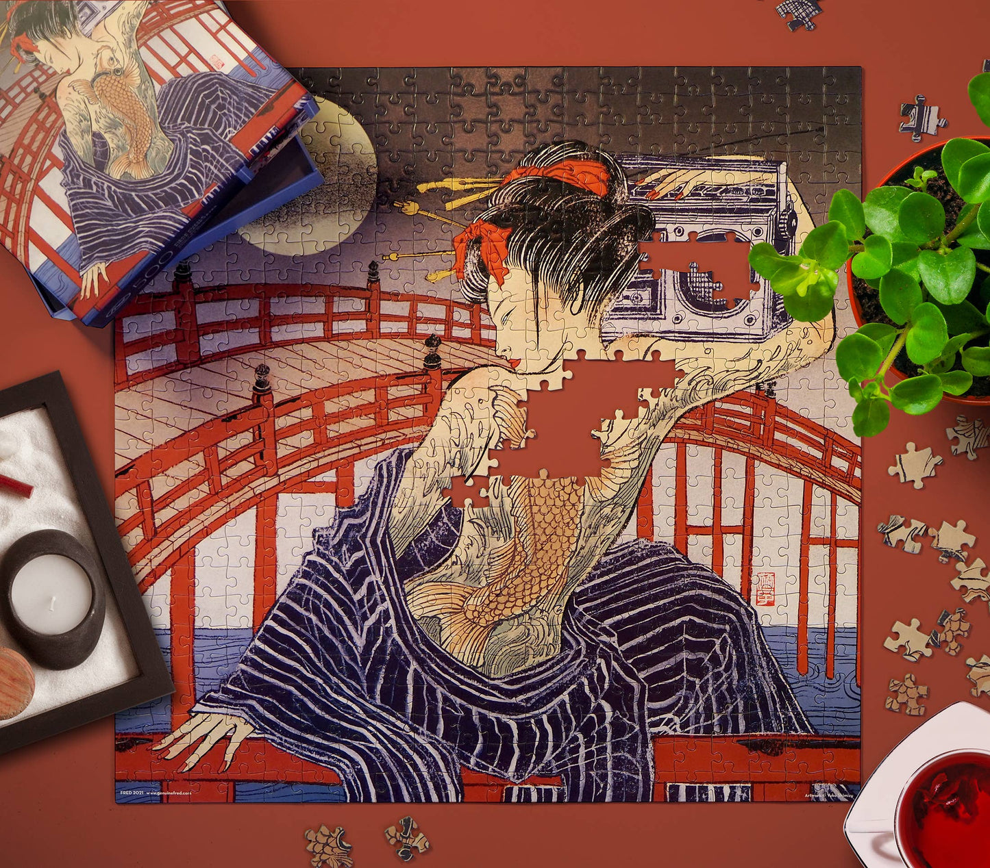 Fred & Friends - Puzzle 500 PC - Yuko Shimizu - Taiko-Bashi
