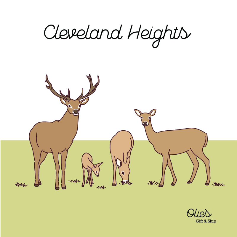 Deer Family Cleveland Heights Tote
