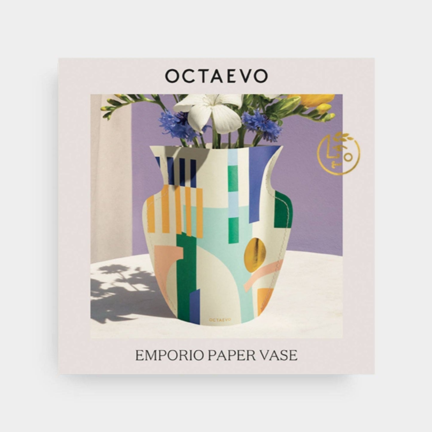 54 Celsius - OCTAEVO Emporio Mini Paper Vase, Flower Vase & Card Set