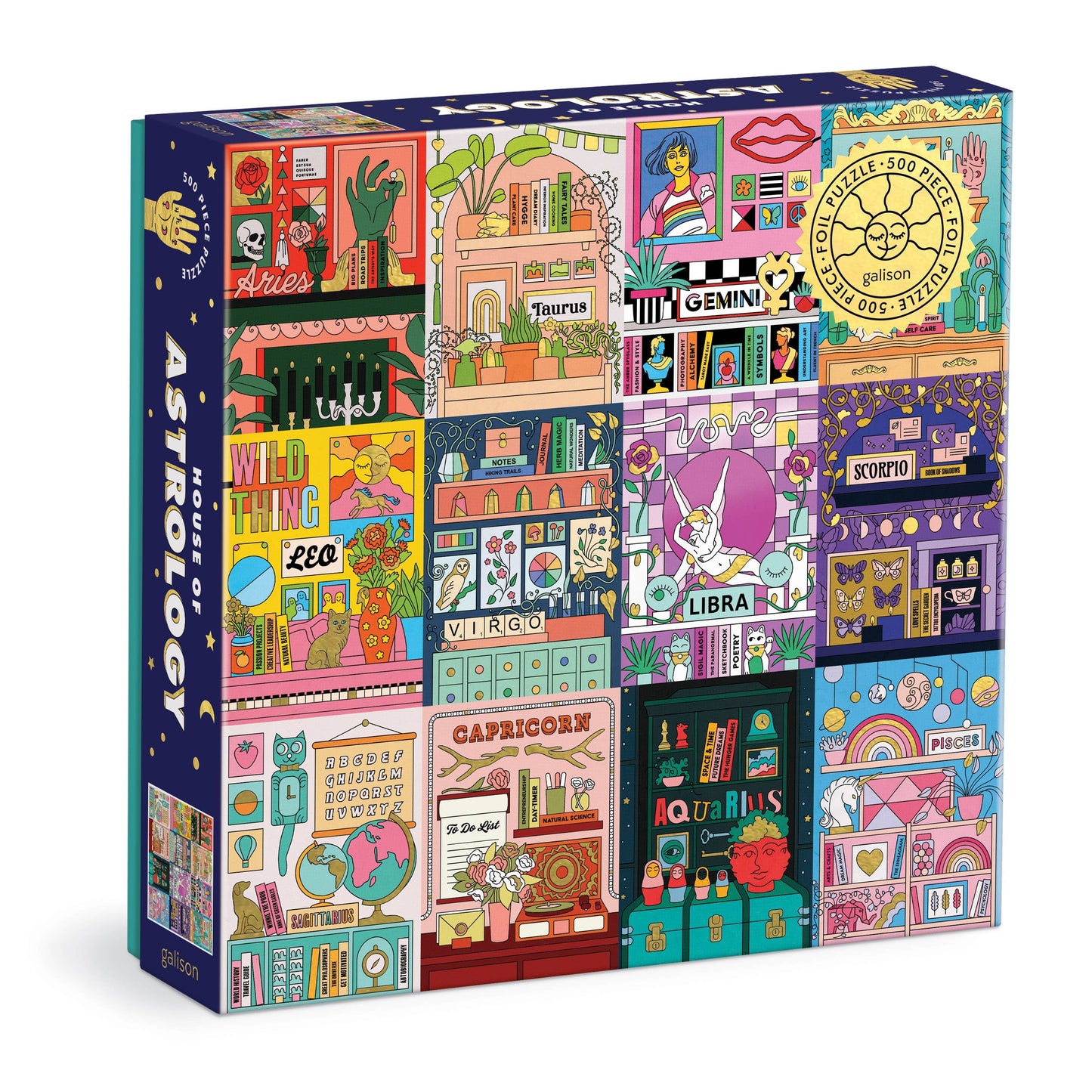 Chronicle Books - House of Astrology 500 Piece Foil Puzzle