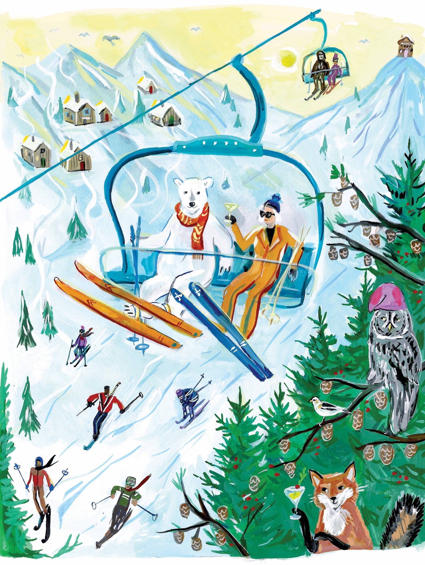 New York Puzzle Company - Last Chair Chill - 1000 Piece Jigsaw Puzzle