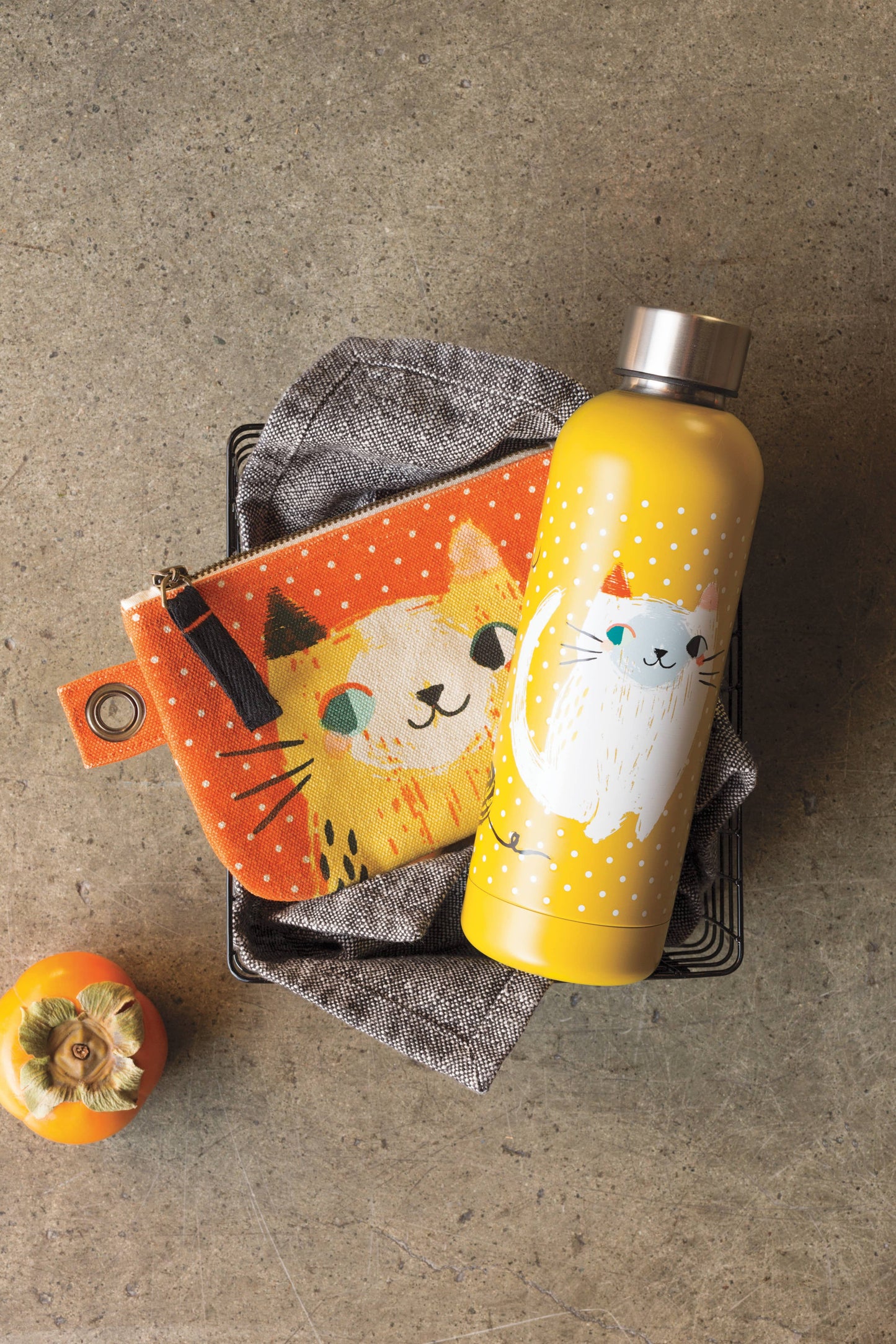 Danica Studio - Danica Studio Meow Meow Cats Small Cotton Zipper Pouch