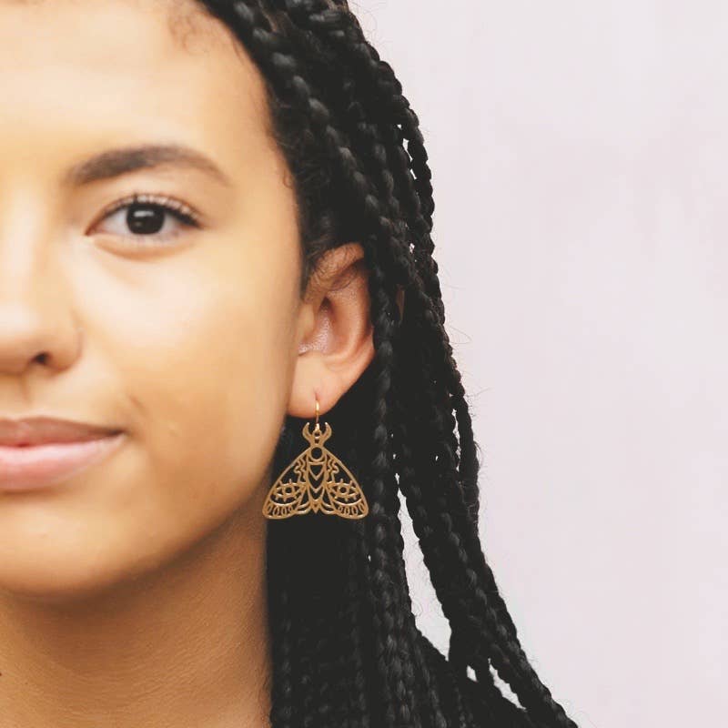 Mind's Eye Design - Emperor Moth Earrings