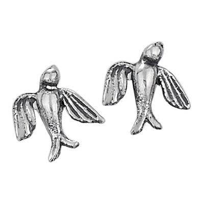 Tiger Mountain Jewelry - Fly Away Sterling Silver Bird Studs