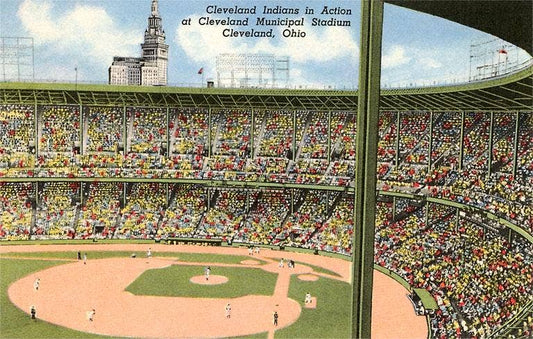Found Image Press - AS-05 Cleveland Stadium, Ohio - Vintage Image, Postcard