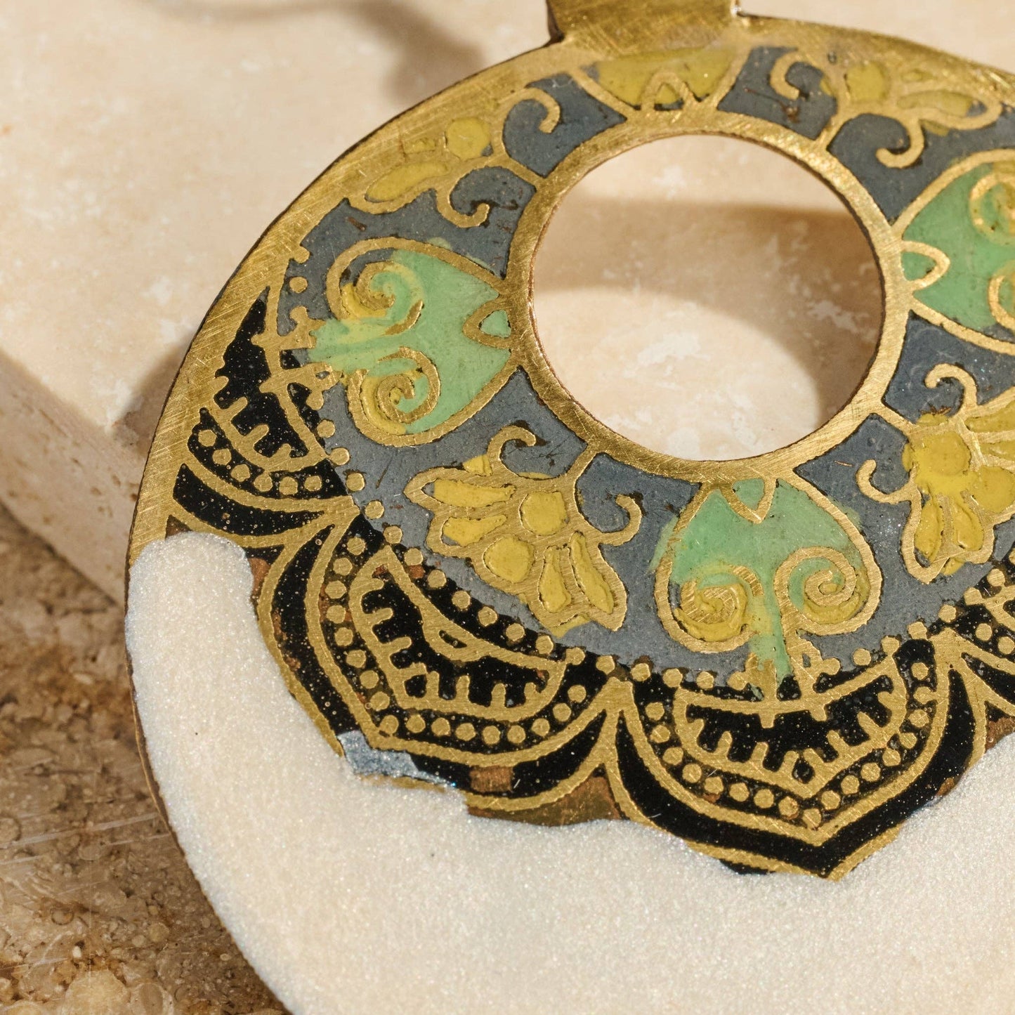 Ten Thousand Villages - Mandir Enamel Earrings