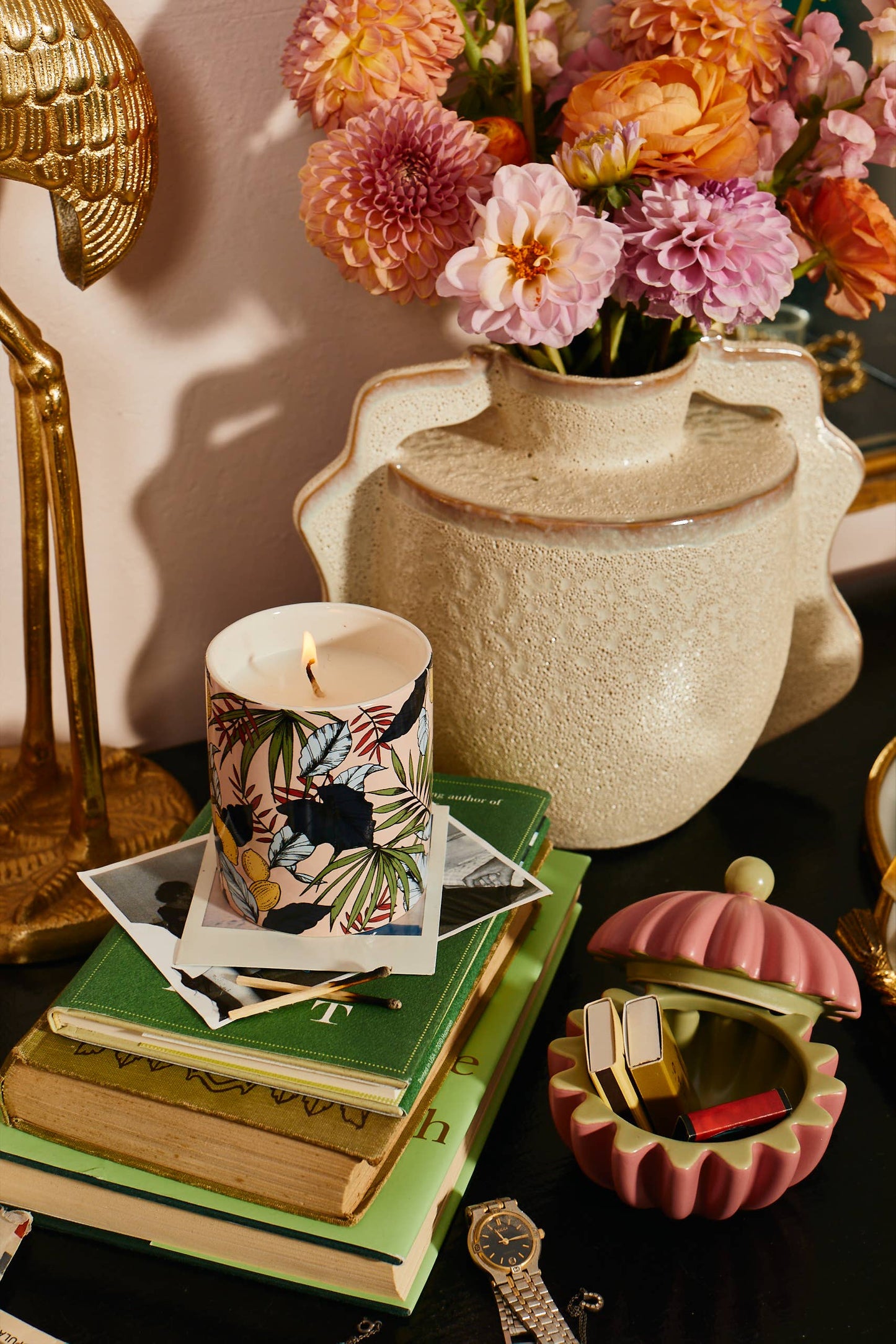 L'or de Seraphine - Mansour Marrakech Large Ceramic Jar Candle