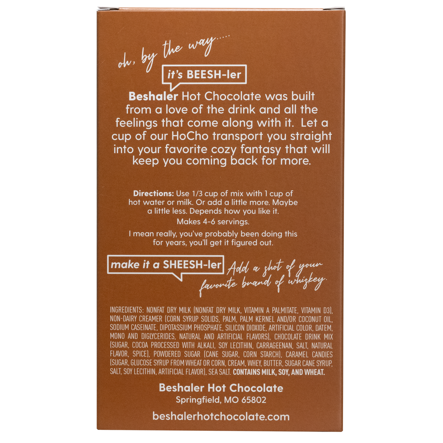 Beshaler Hot Chocolate - Salted Caramel Hot Chocolate