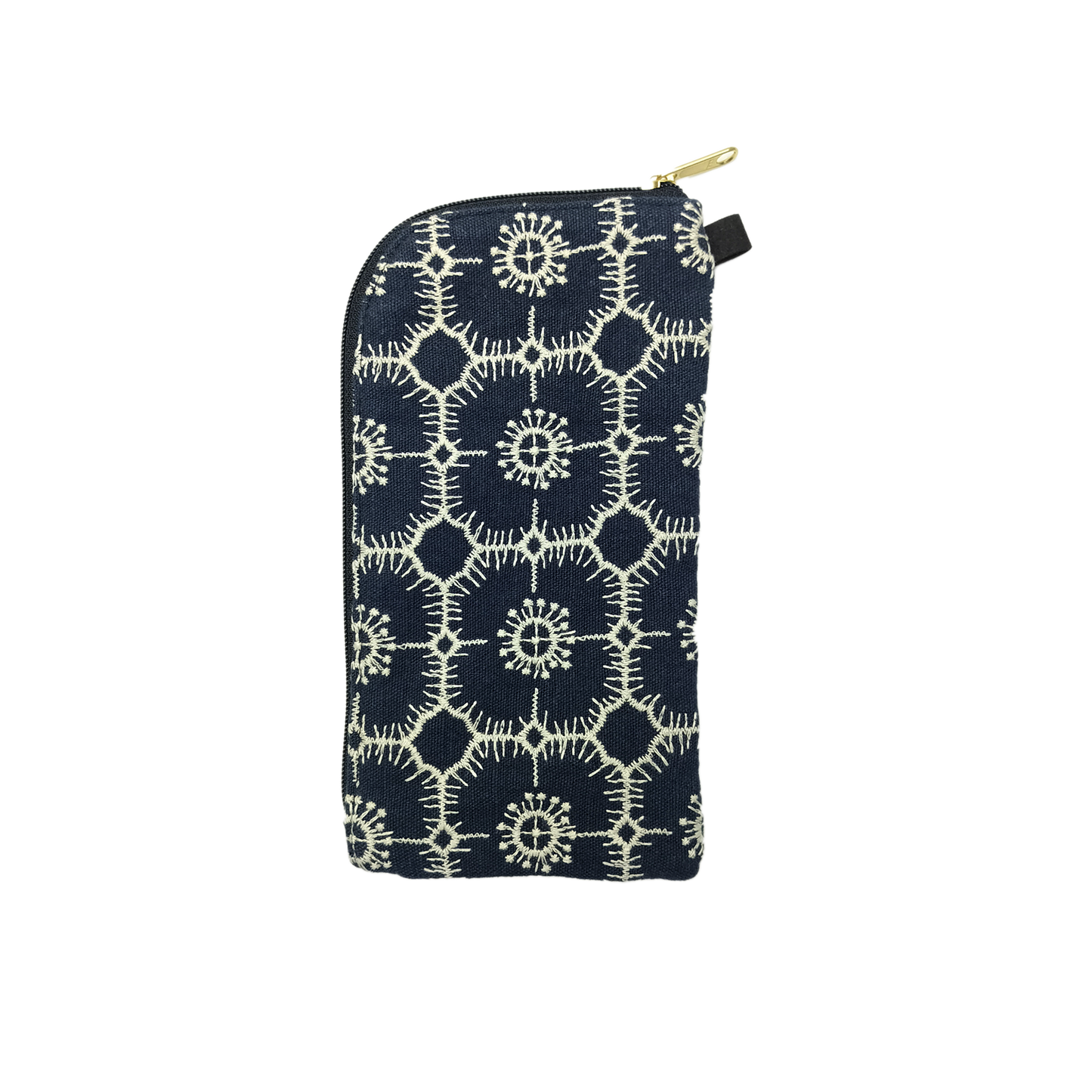 Embroidered Multi-Use Pouch – Two-Tone Reversible Design