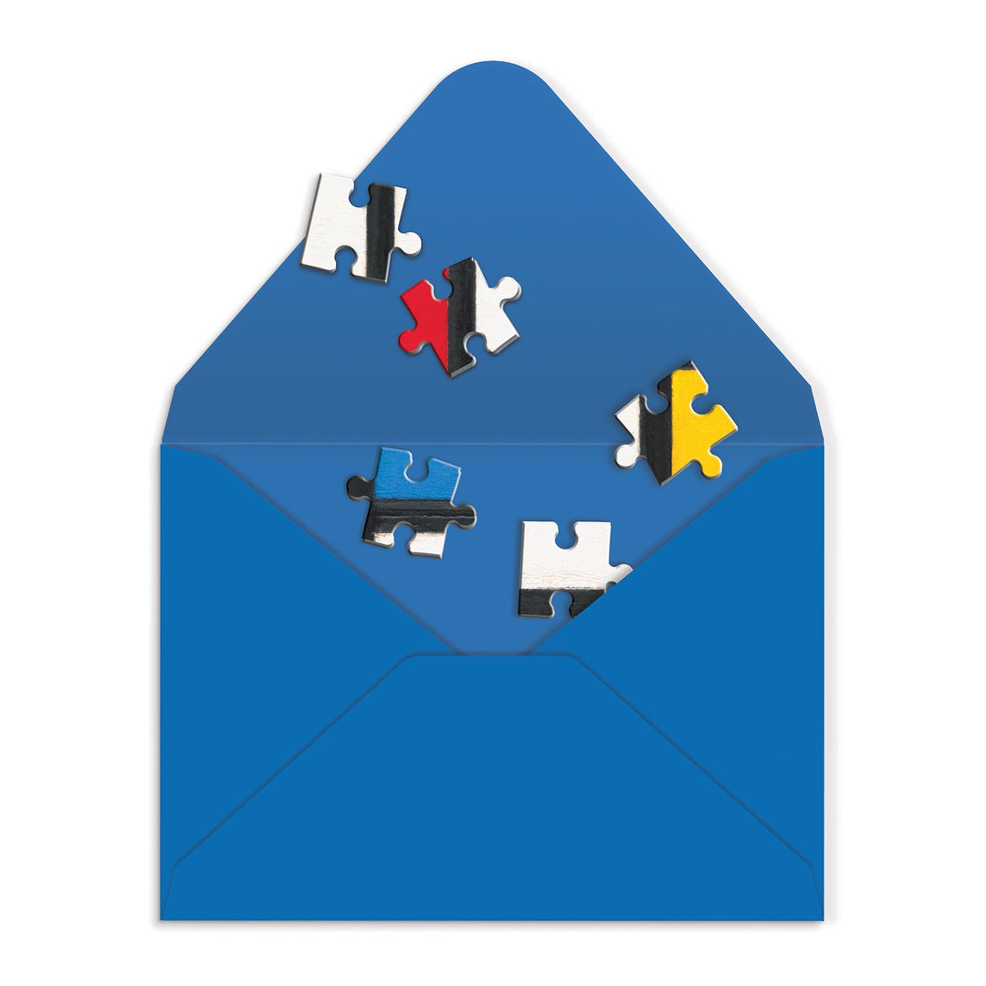 Puzzle Greeting MoMA Mondrian Greeting Card