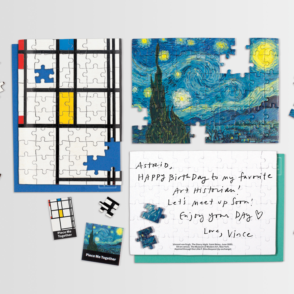 Puzzle Greeting MoMA Mondrian Greeting Card