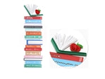 Books Quill Bookmark