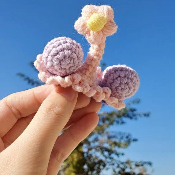 Crochet Fabric Hair Clip