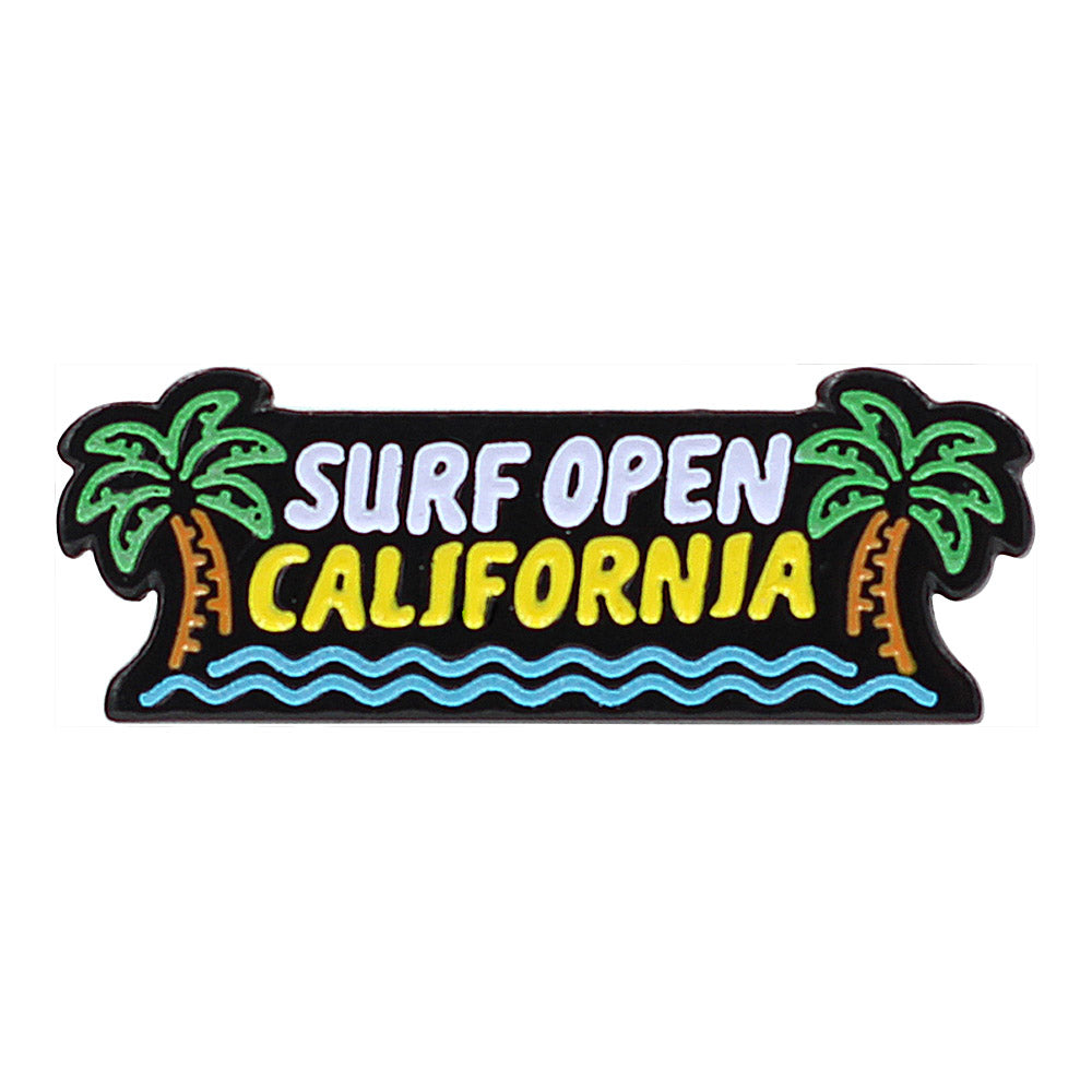 Surf Open California Enamel Pin – Glow-In-The-Dark Pin
