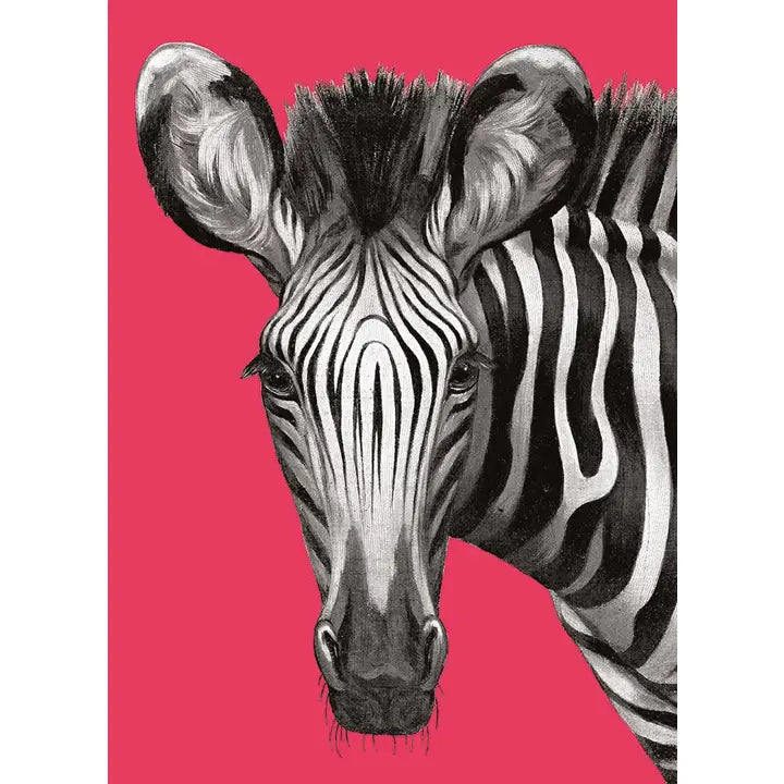 Face of a Zebra Greeting Card